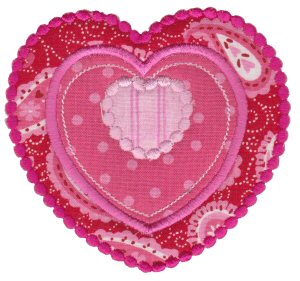 Applique Hearts 25