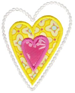 Applique Hearts 3