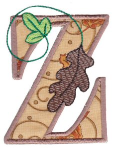 Autumn Alphabet Z