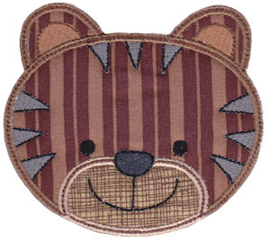 Cute Animal Faces Applique 10