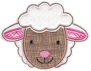 Cute Animal Faces Applique 12