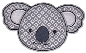 Cute Animal Faces Applique 13