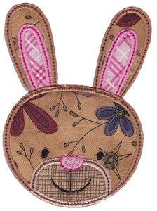 Cute Animal Faces Applique 14
