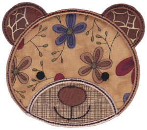 Cute Animal Faces Applique 16