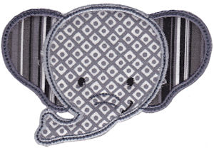 Cute Animal Faces Applique 19