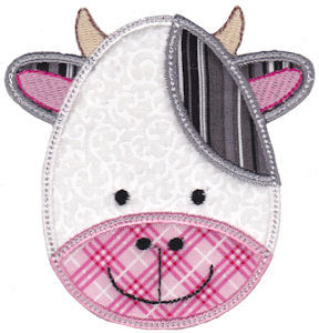 Cute Animal Faces Applique 21
