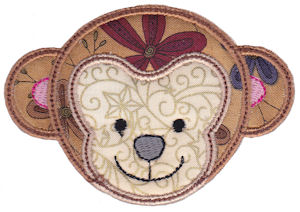 Cute Animal Faces Applique 3