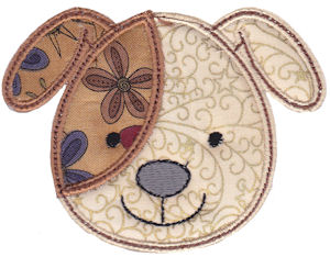 Cute Animal Faces Applique 5