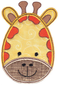 Cute Animal Faces Applique 9