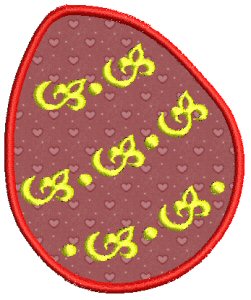Easter Eggs Applique 6