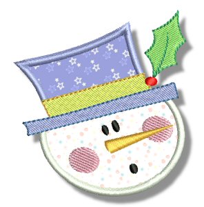 Snowman Soup Applique 4