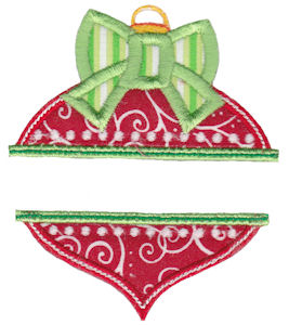 Split Christmas Applique 12