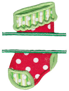 Split Christmas Applique 3
