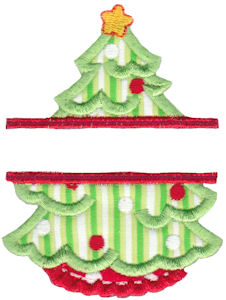 Split Christmas Applique 6