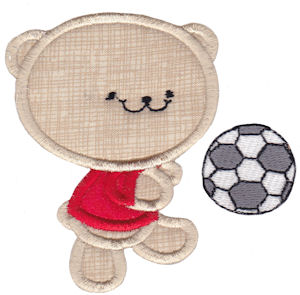 2 Cute Bears Applique 1