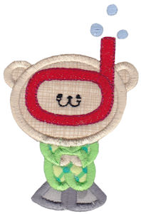 2 Cute Bears Applique 12