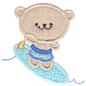 2 Cute Bears Applique 13
