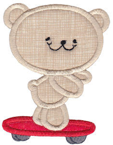 2 Cute Bears Applique 16