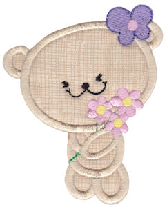 2 Cute Bears Applique 2