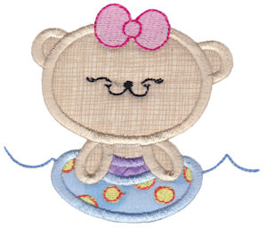 2 Cute Bears Applique 5