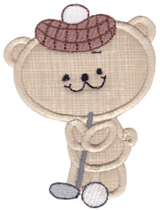 2 Cute Bears Applique 7