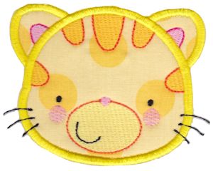 Adorable Animal Faces Applique 2