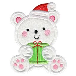 Applique Christmas Polar Bear