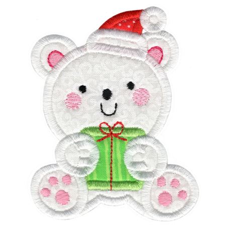 Applique Christmas Polar Bear