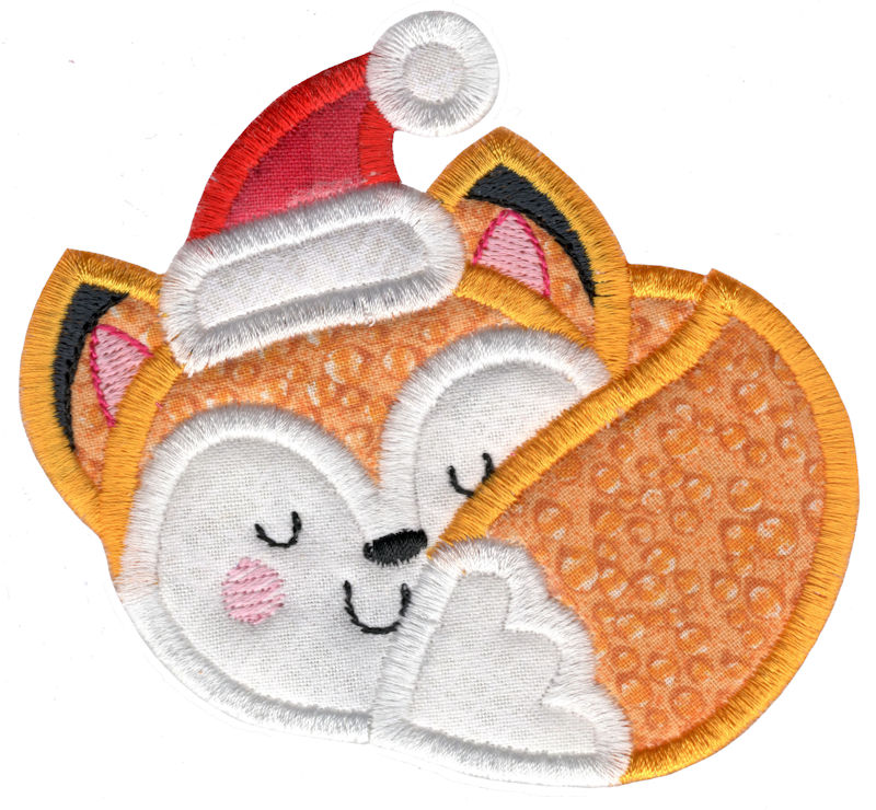 Applique Christmas Fox