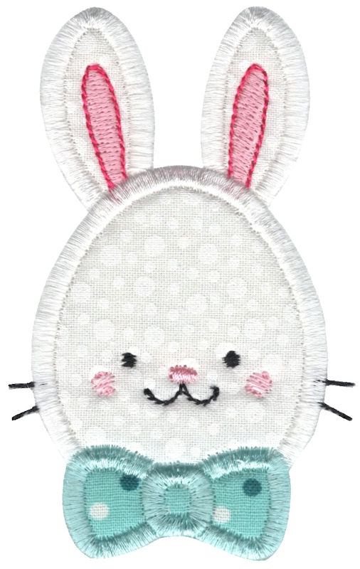 Applique Boy Egg Bunny