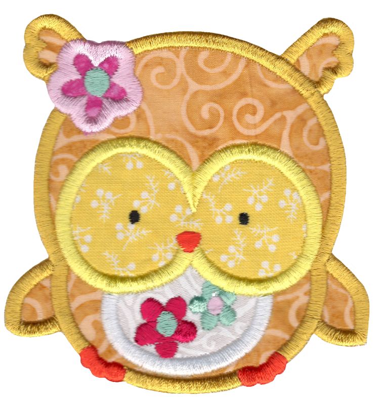 Adorable Owls Applique 1