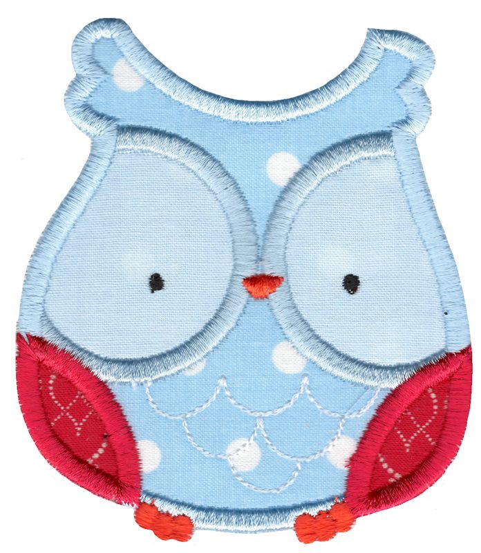 Adorable Owls Applique 12
