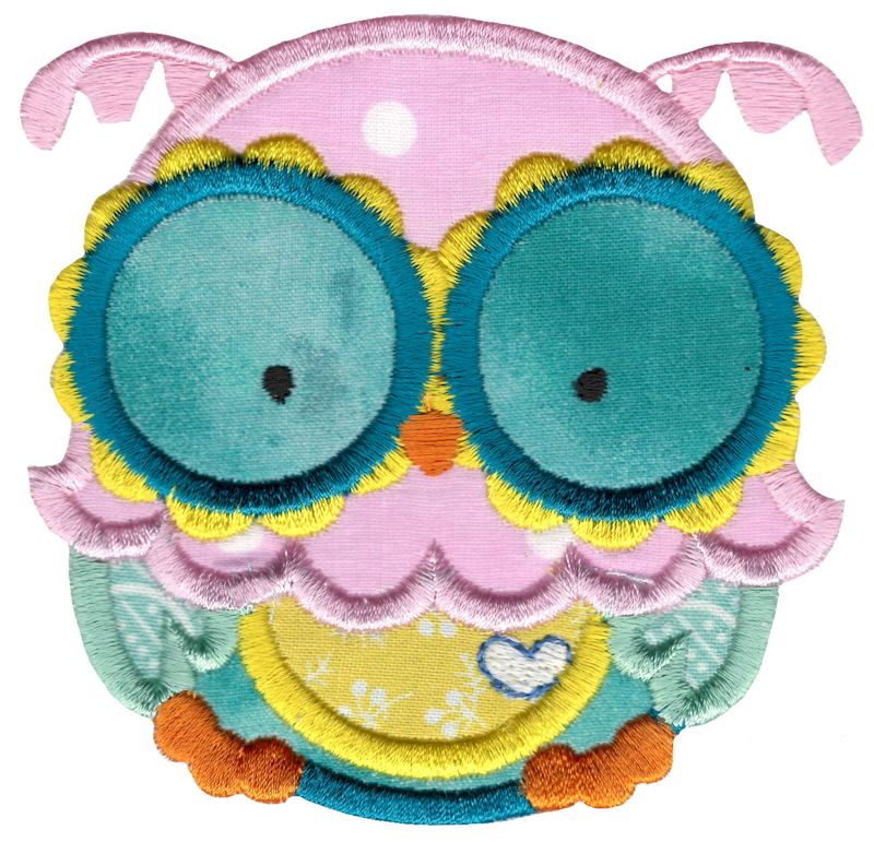 Adorable Owls Applique 3