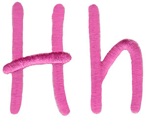 All Things Pink Alphabet H