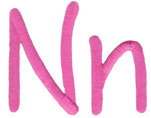 All Things Pink Alphabet N