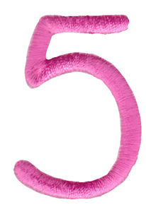 All Things Pink Alphabet Number 5