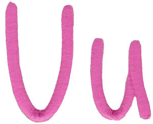 All Things Pink Alphabet U