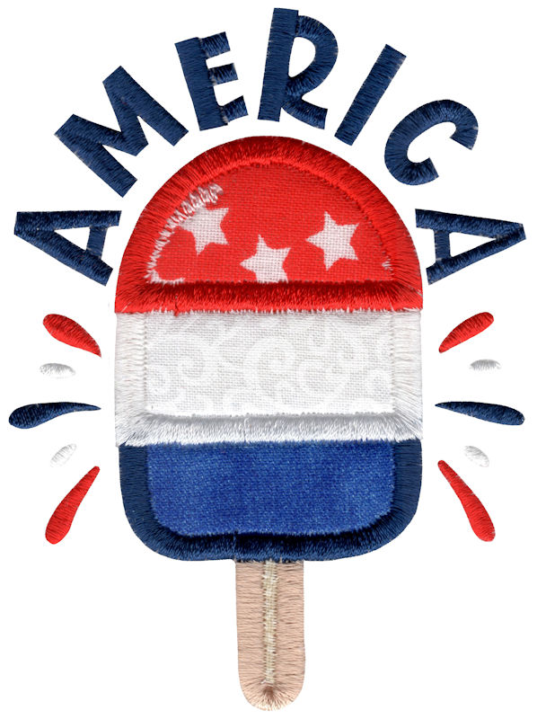 America Popsicle Applique