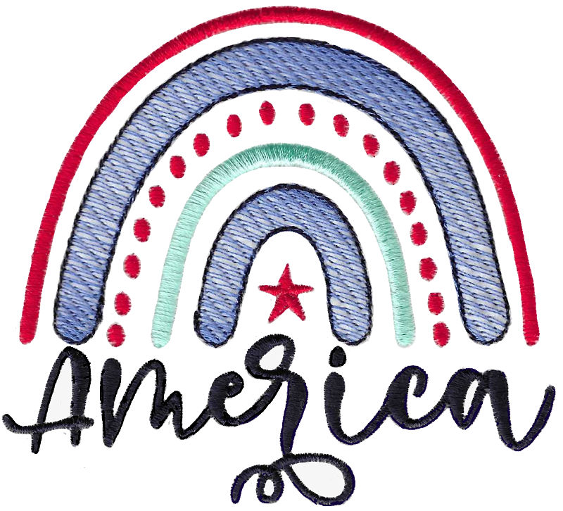 America Boho Rainbow