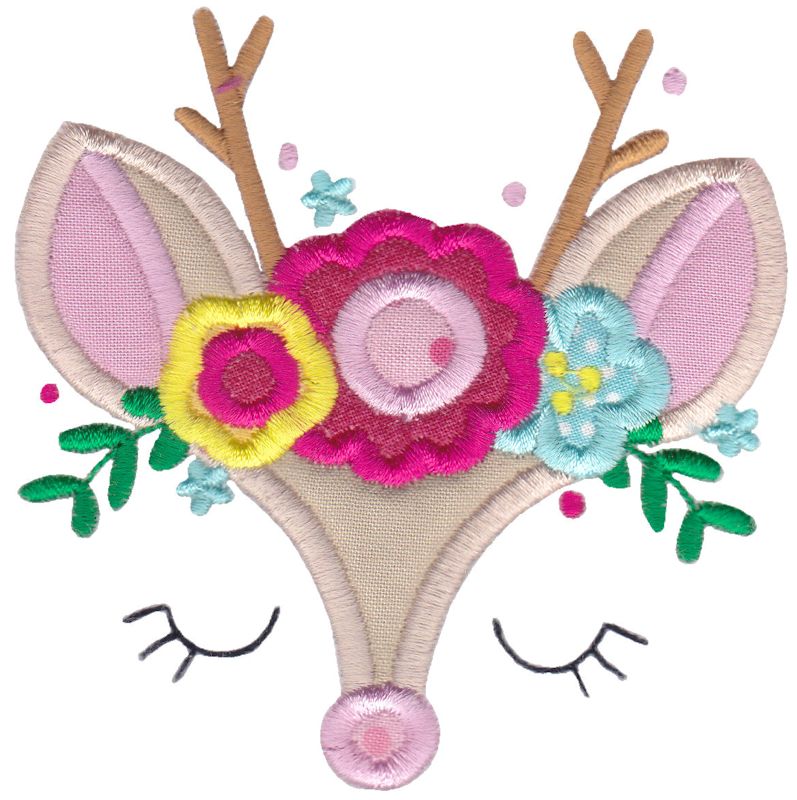 Reindeer Face Applique