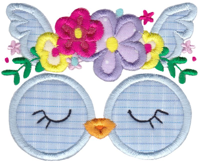 Owl Face Applique