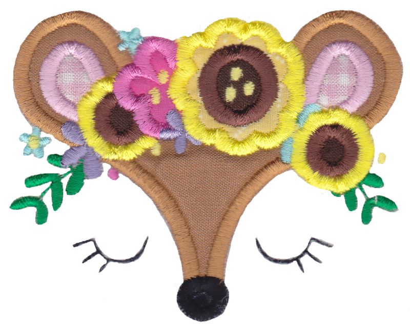 Deer Face Applique