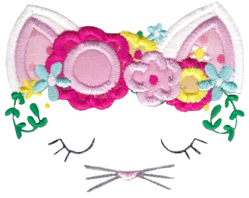 Cat Face Applique