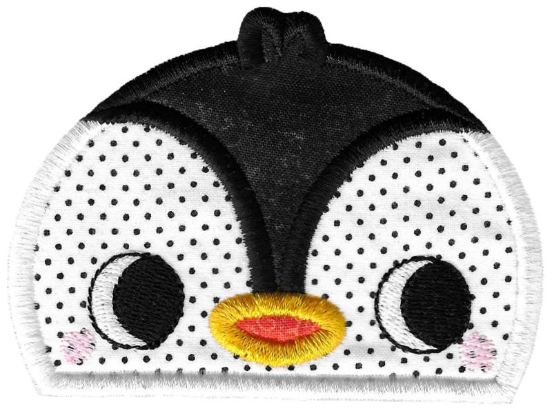 Boy Penguin Applique Animal Topper