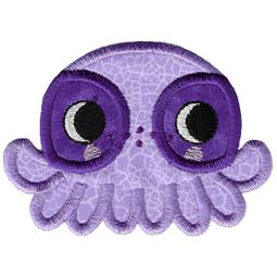 Boy Octopus Applique Animal Topper