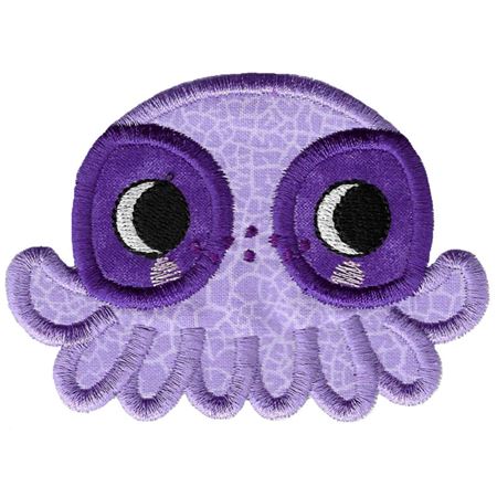 Boy Octopus Applique Animal Topper
