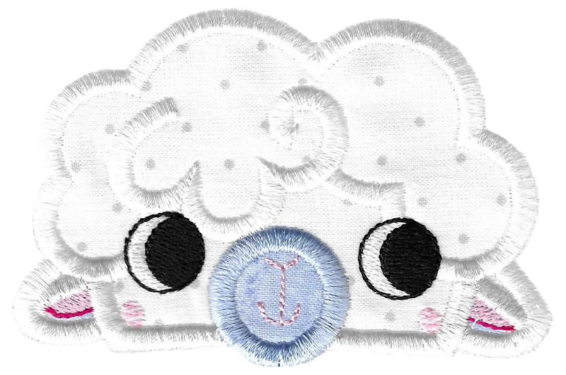 Boy Sheep Applique Animal Topper