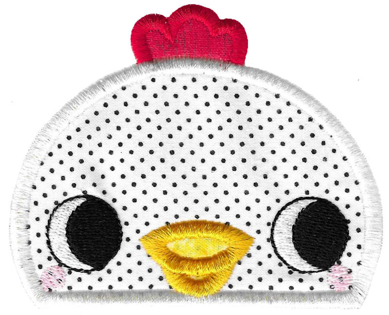 Rooster Applique Animal Topper