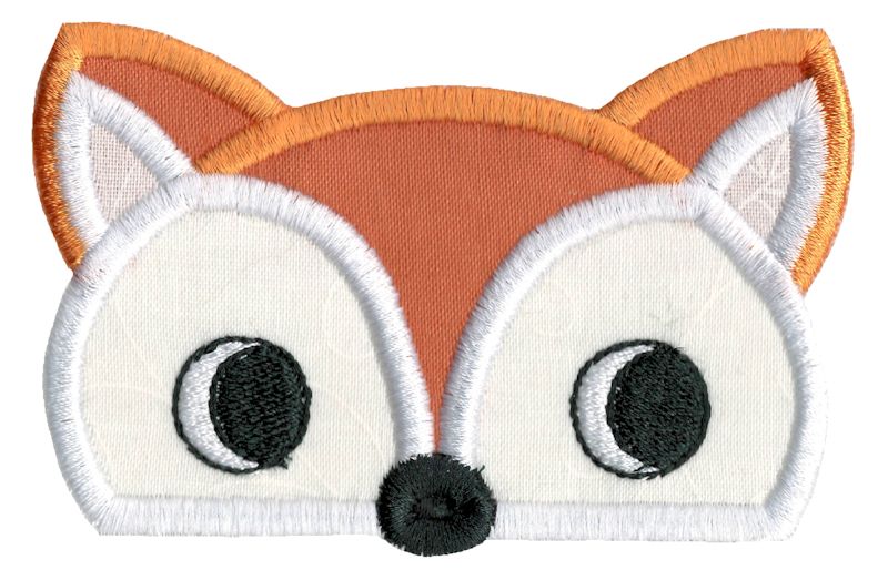 Boy Fox Animal Topper Applique