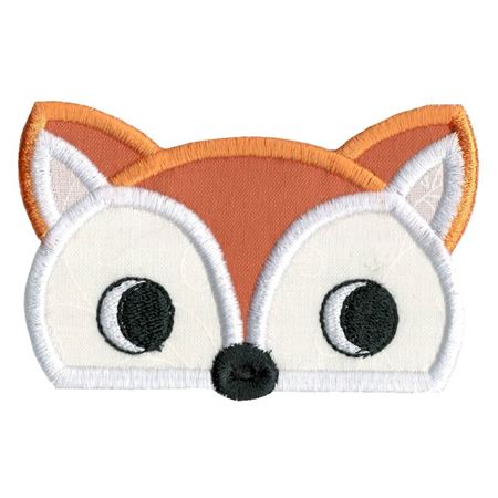 Boy Fox Animal Topper Applique